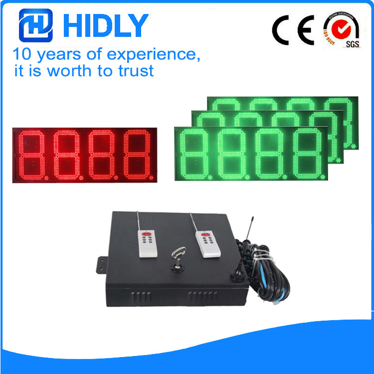 16 Inch Red&Green LED Price Signs For Station