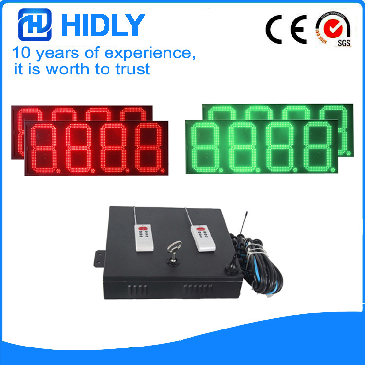 16 Inch Red&Green LED Oil Price Board For Station