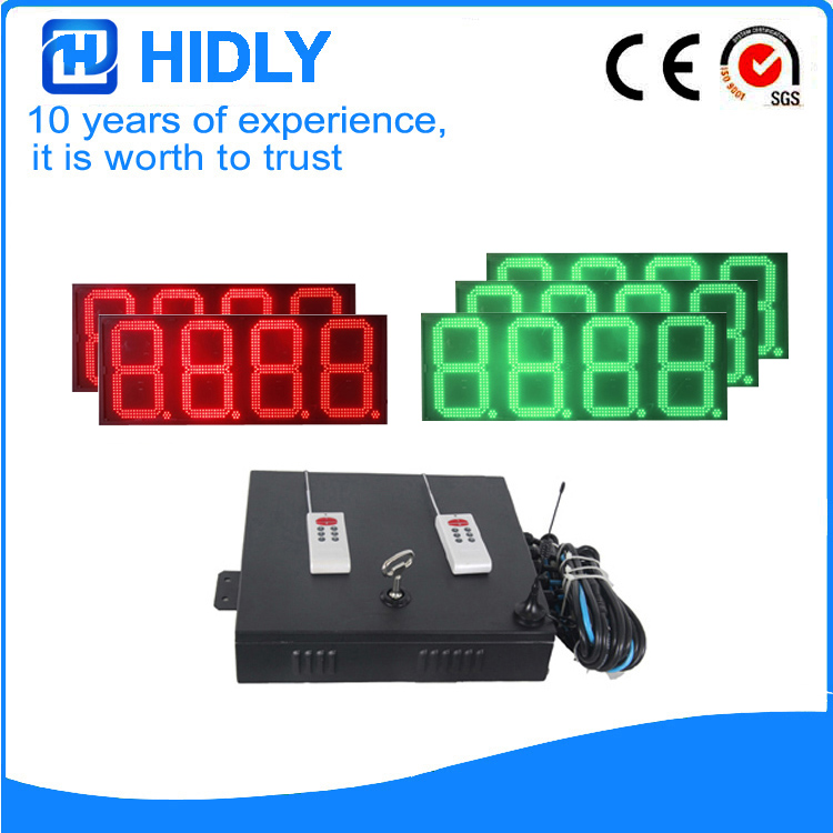 16 Inch Red&Green LED Price Signs For Station