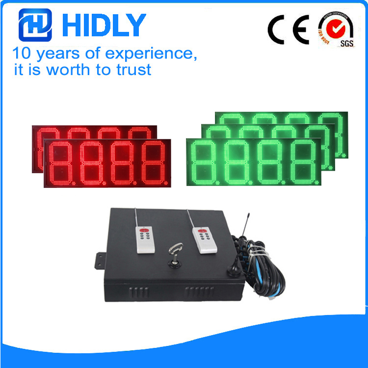 16 Inch Red&Green LED Price Signs For Station