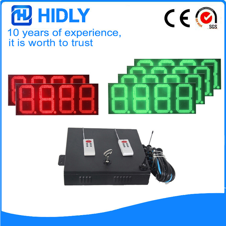 16 Inch Red&Green LED Price Screen For Station