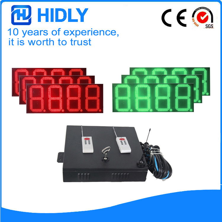 16 Inch Red&Green LED Digital Screen For Station