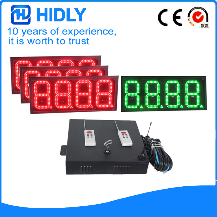 8 Inch 3R1G 8888 LED Price Signs For Station