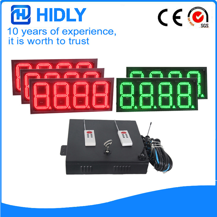 8 Inch 3R2G 8888 LED Oil Signs For Station