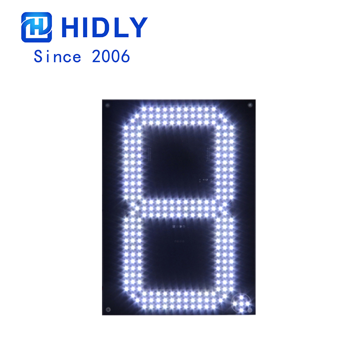 12 Inch White LED Digit Board