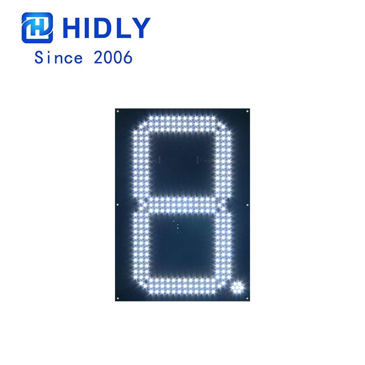 20 Inch White LED Digit Board