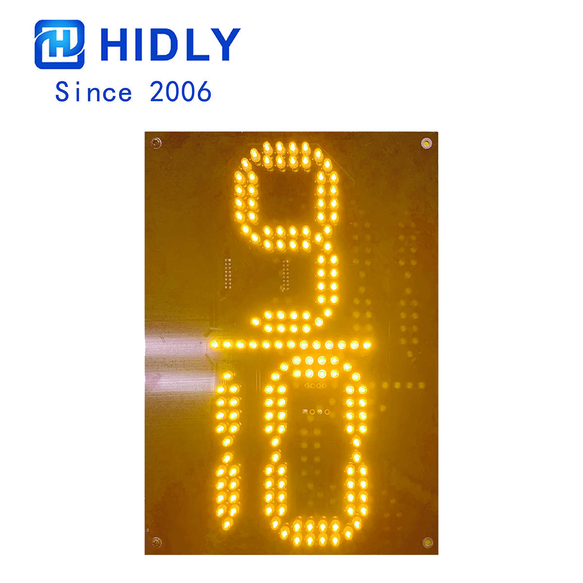 10 Inch Yellow 9/10 LED Digital Board