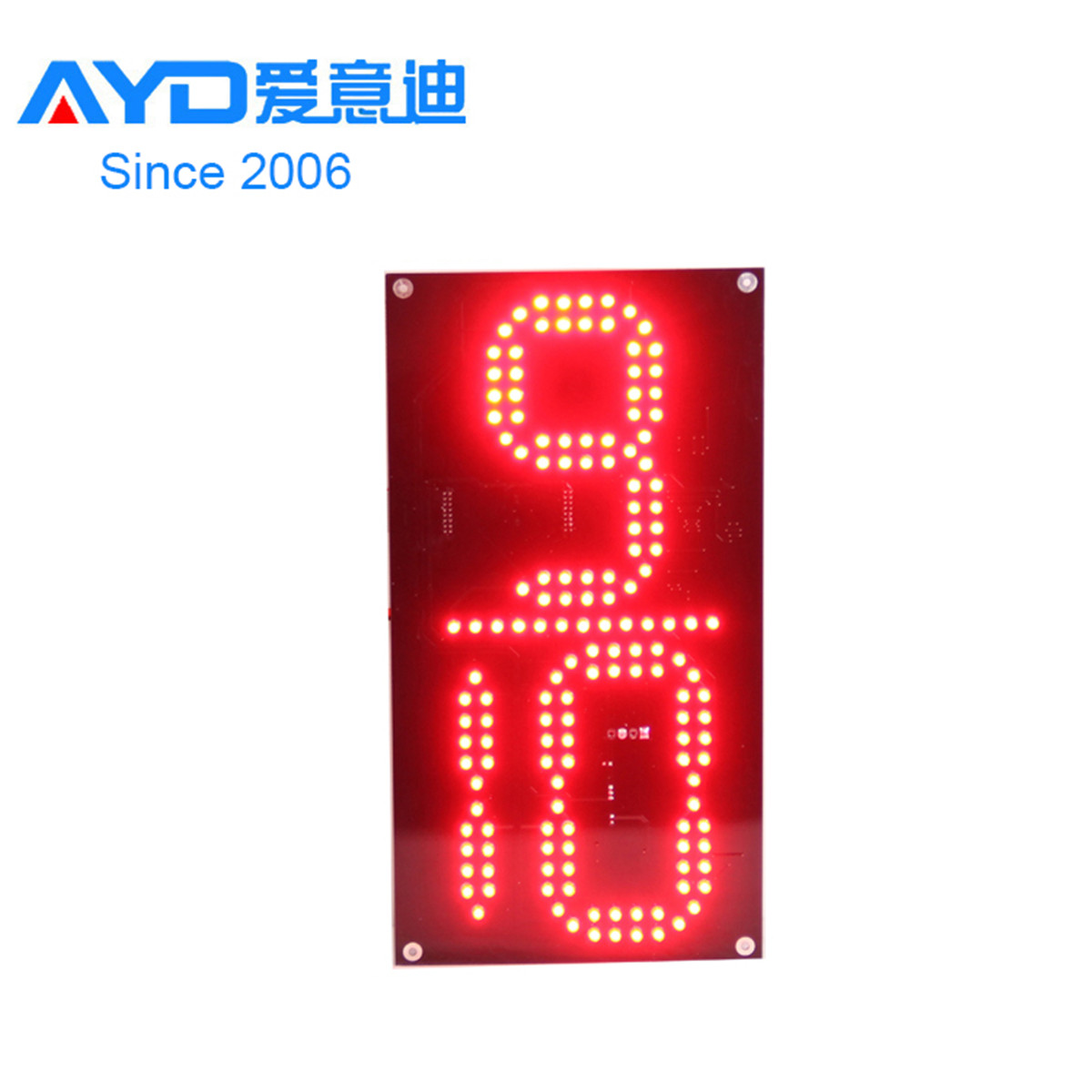 Red 12 Inch  9/10 led digital board
