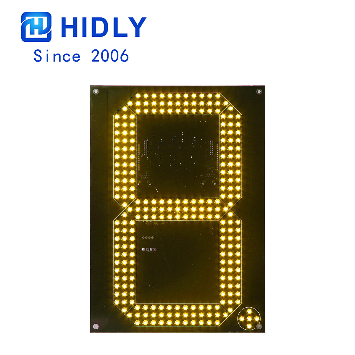 Yellow 12 Inch Led Digital Board