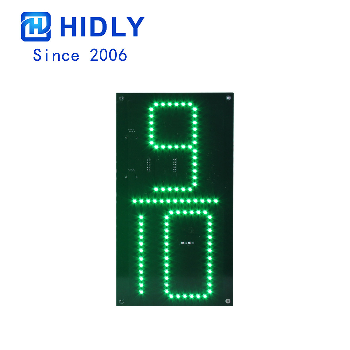 Green 12 Inch 9/10 LED Digits