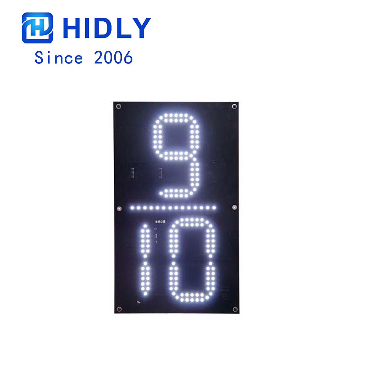 16 Inch White 9/10 LED Digital Boards
