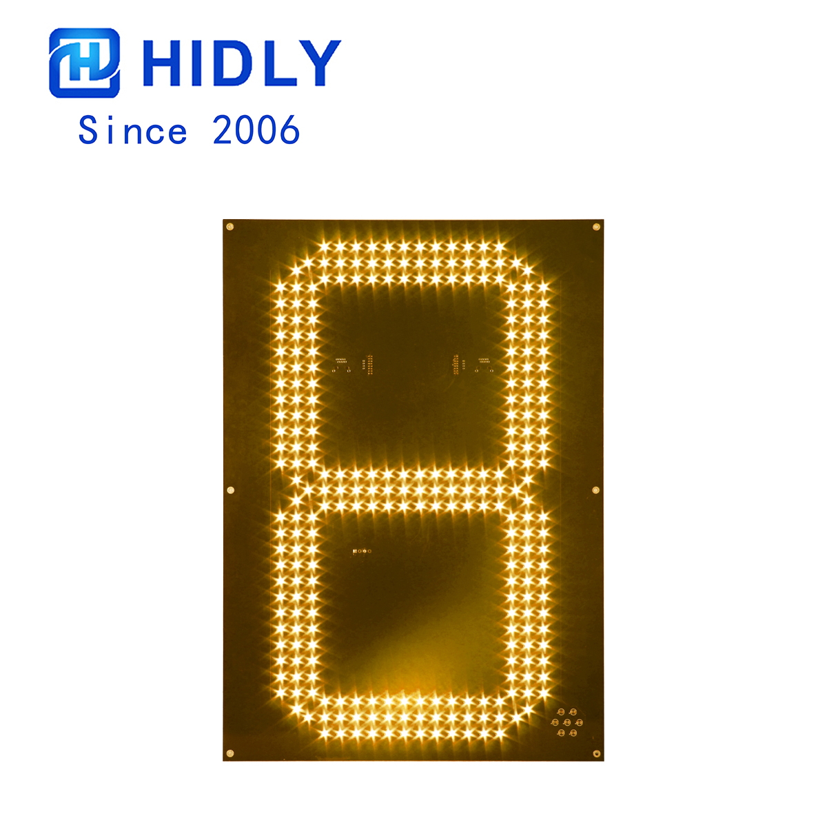 20 Inch Yellow LED Digital Board