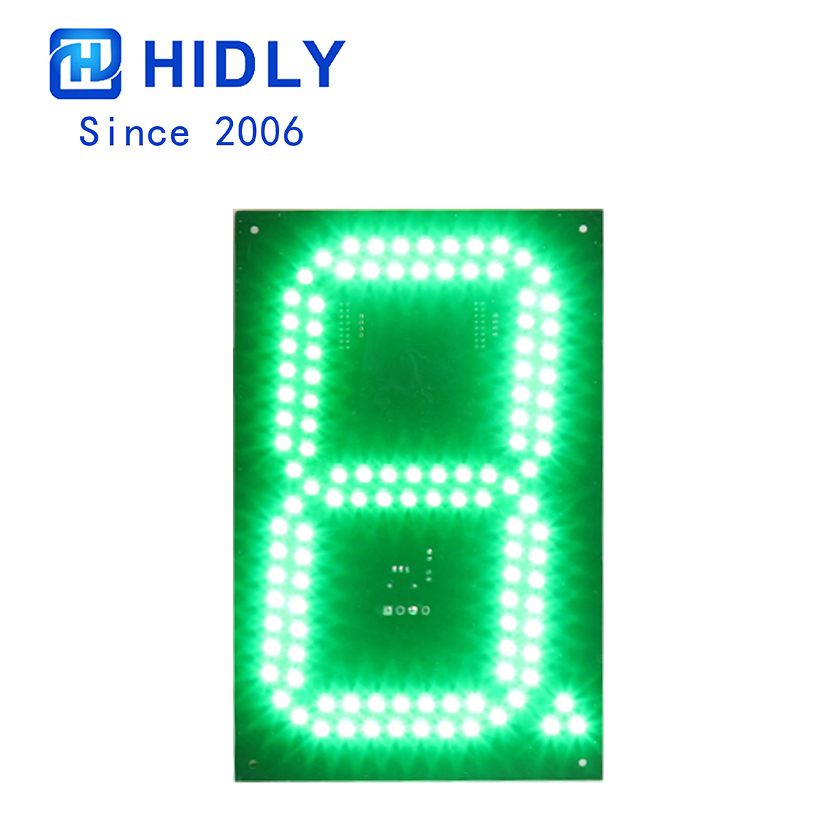 Green 8 Inch Oblique Led Digital Board