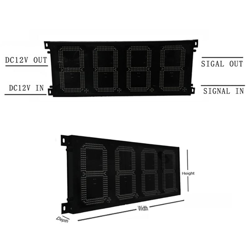 LED gas price displays