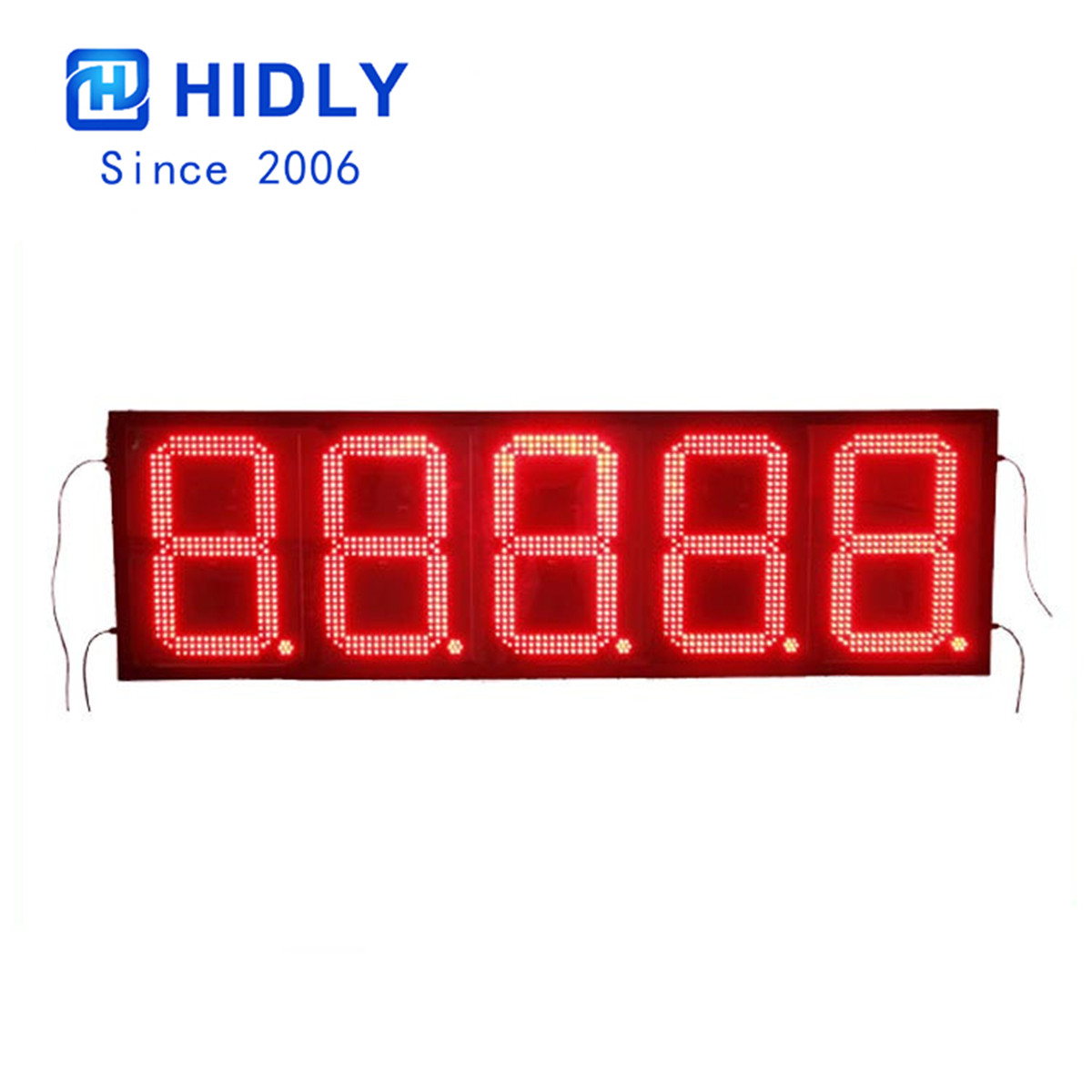 12 Inch Red Gas Price Signs:GAS12Z88888R