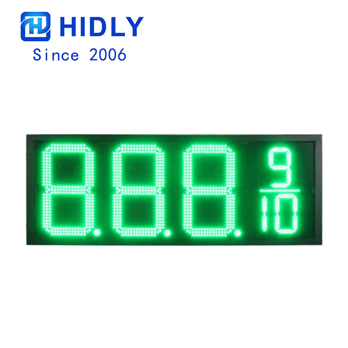 12 Inch Green LED Price Signs