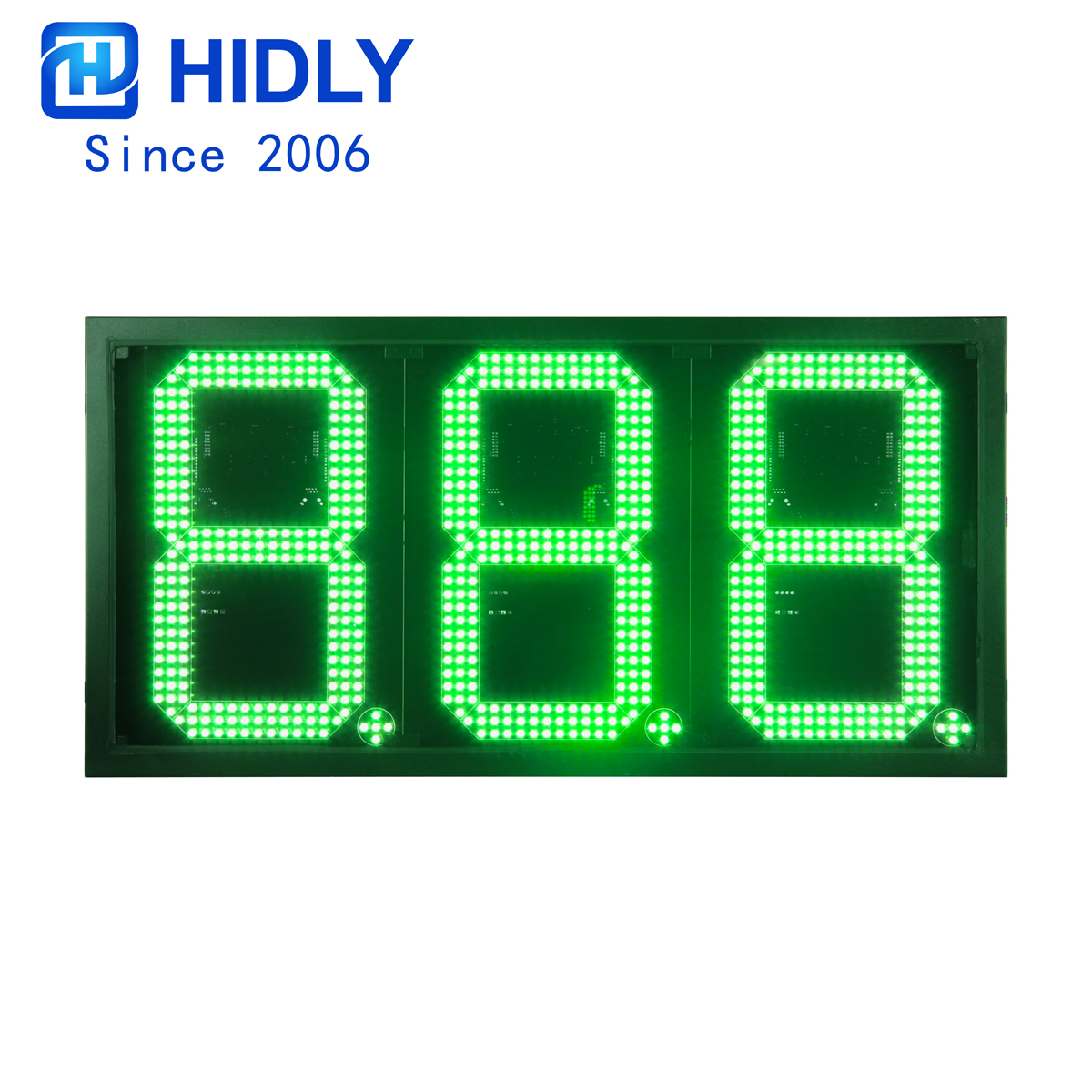 12 Inch Green LED Gas Price Display
