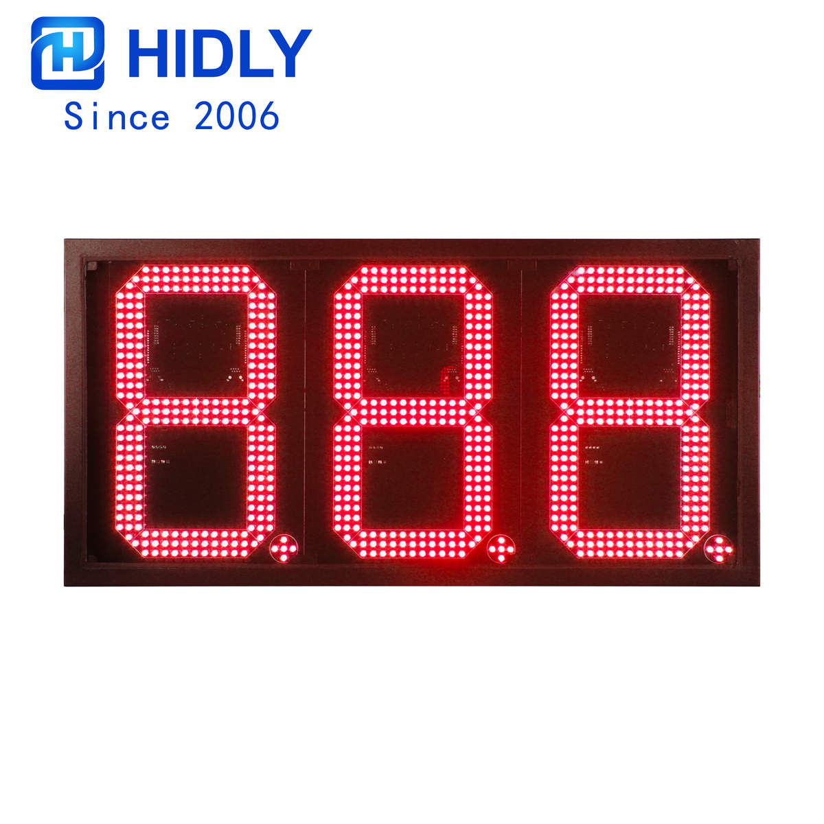 12 Inch Red LED Gas Price Display