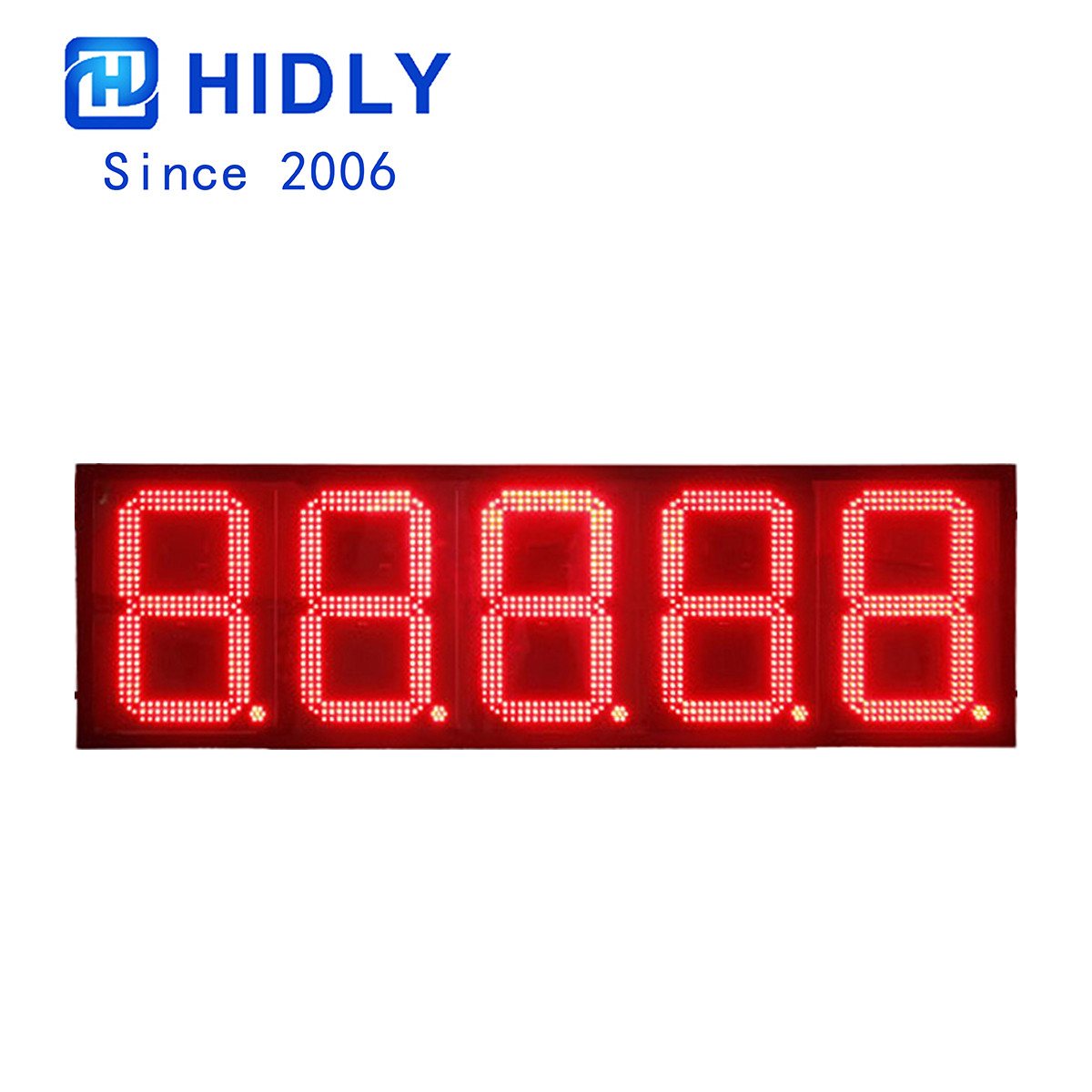 Dominican Waterproof 16 Inch Red Led Price Gas Signs:GAS16Z88888R