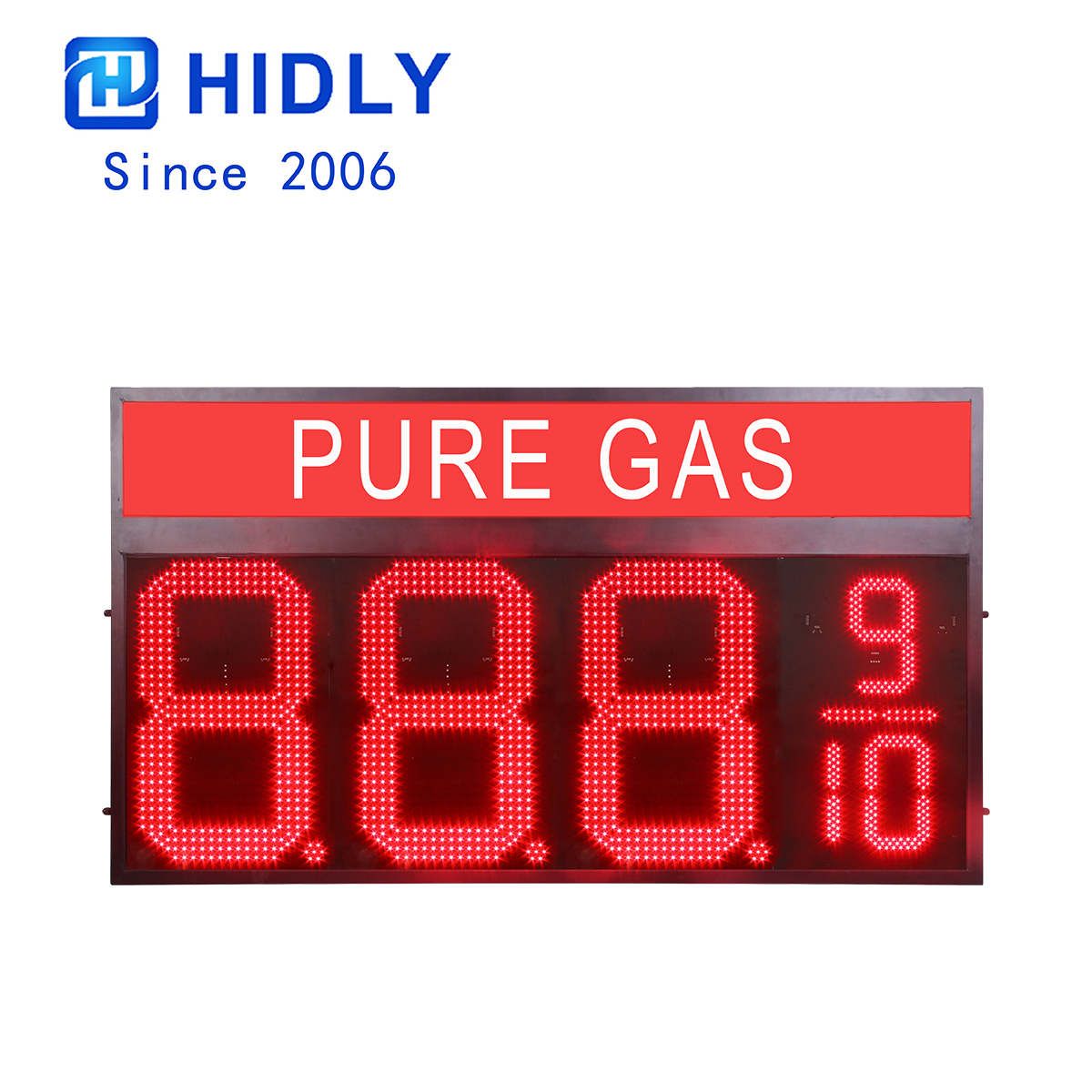 Pure Gas Led Gas Station Sign:GAS24Z8889R-PURE-GAS