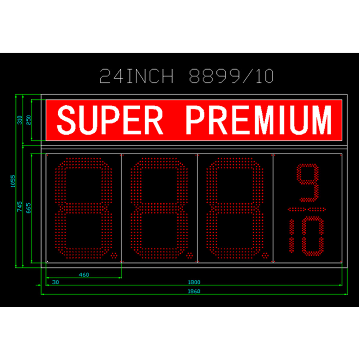American Super Premium Led Gas Station Signs
