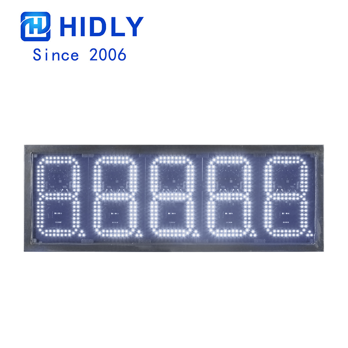 Canada Waterproof 8 Inch White Led Price Gas Signs:GAS8Z88888W