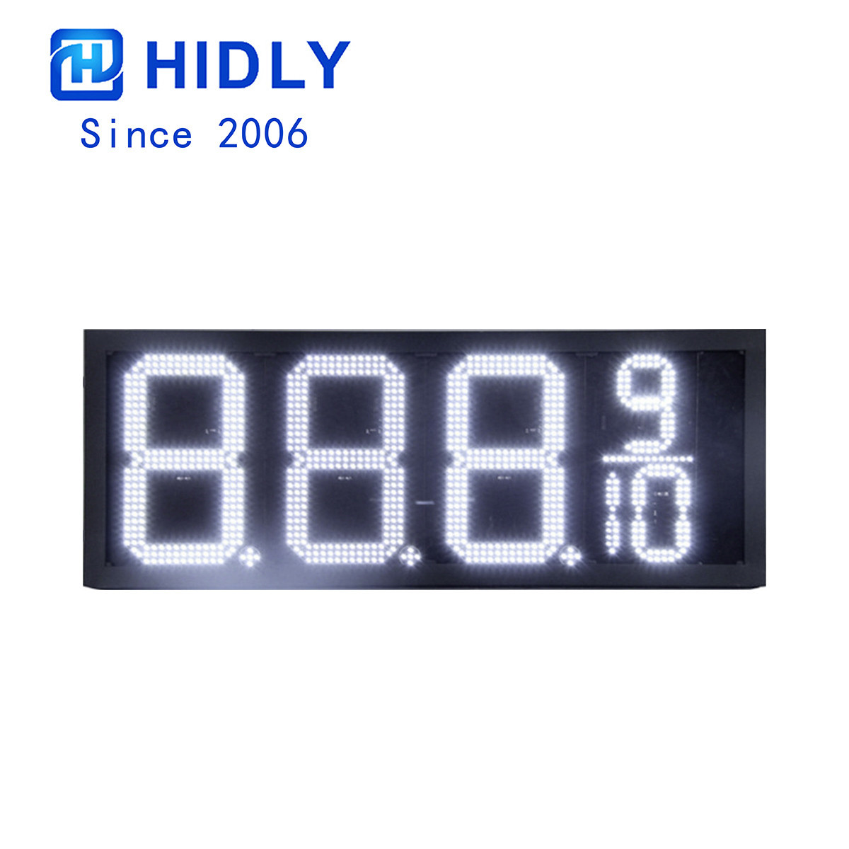 8 Inch White Super Bright Led Gas Price Signs GAS8Z8889W