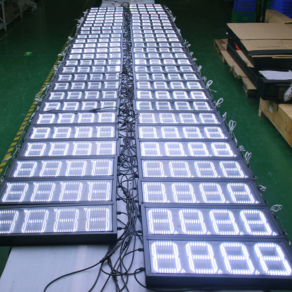 PWM LED gas price displays