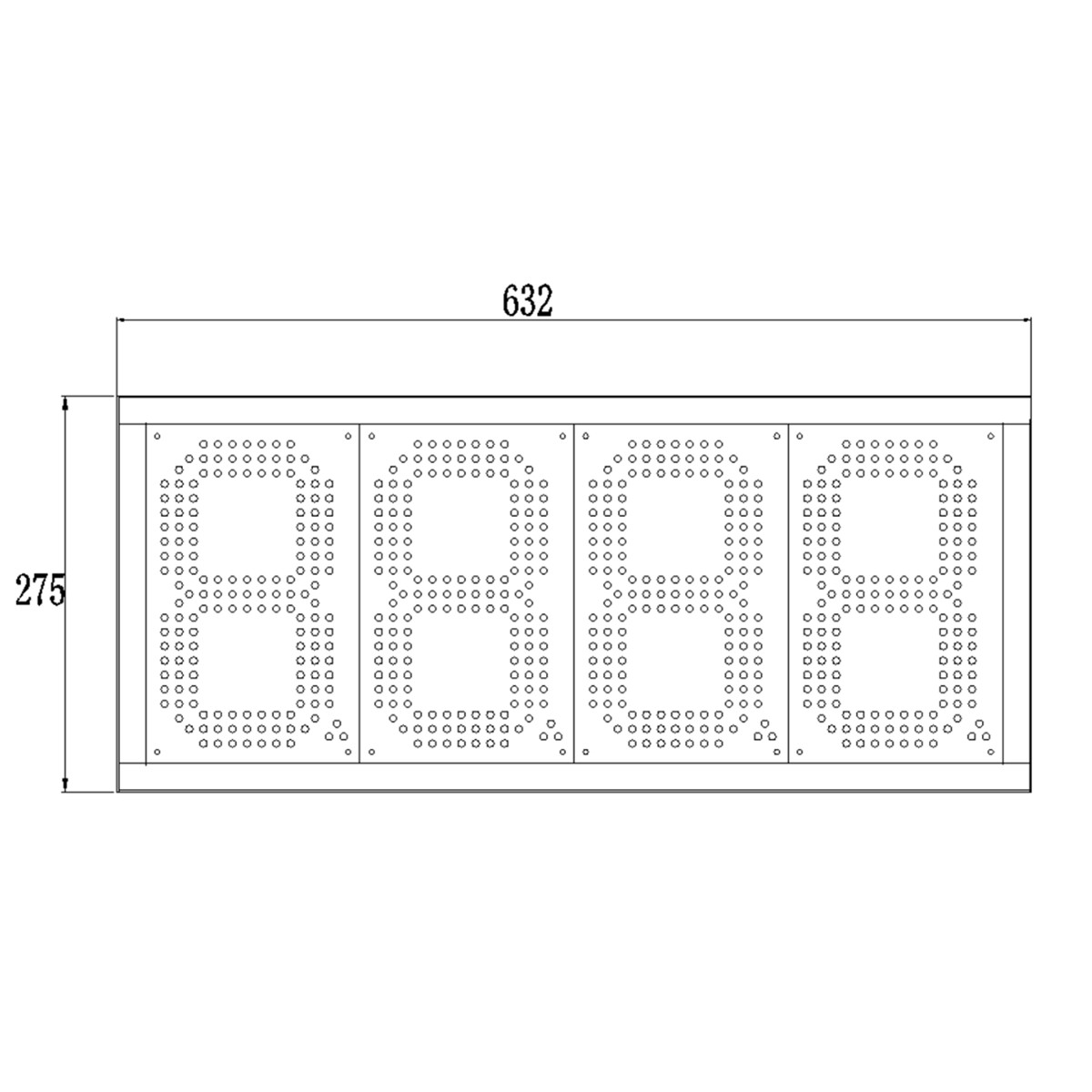 PWM LED gas price displays