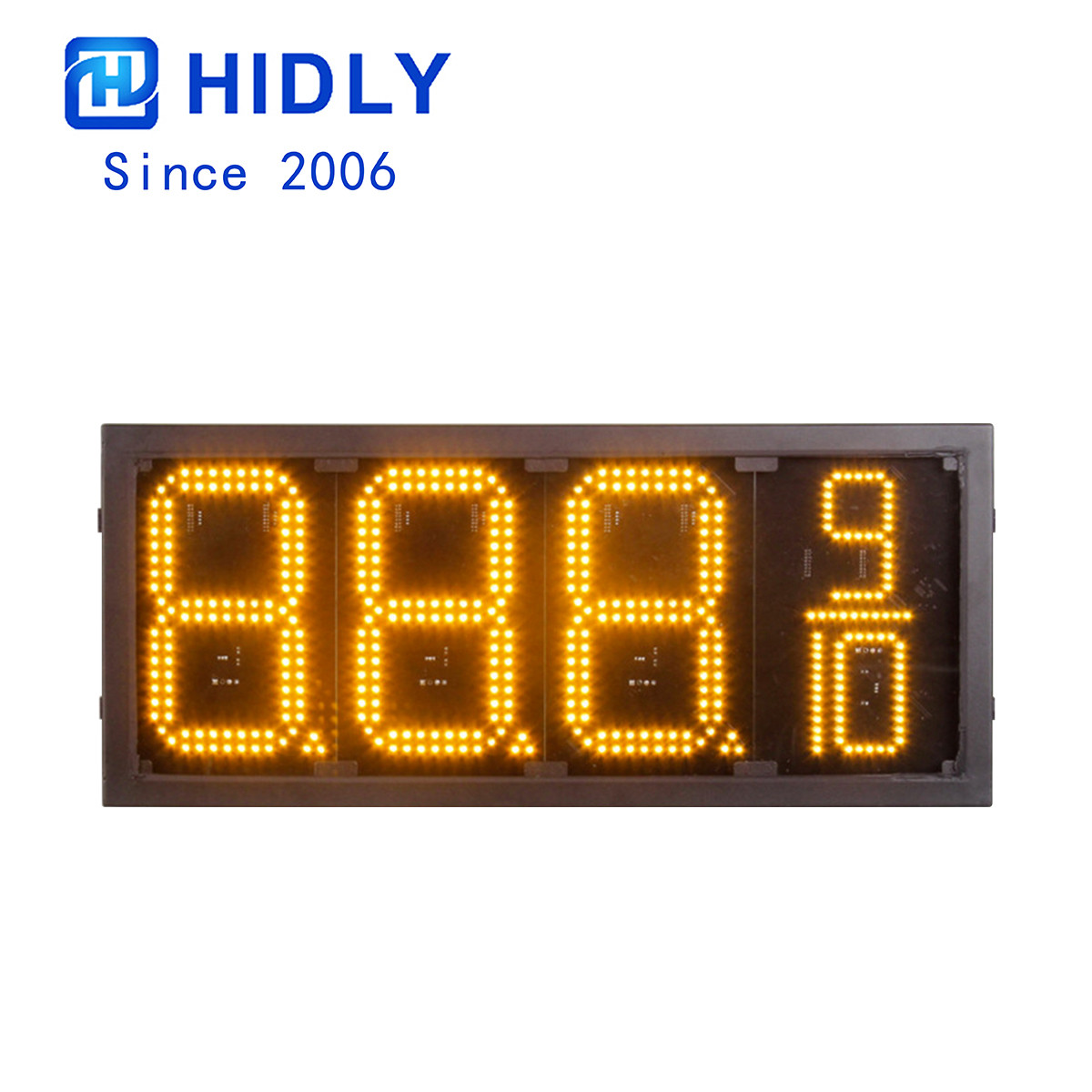8 Inch Yellow Waterproof Led Gas Price Signs:GAS8Z8889Y