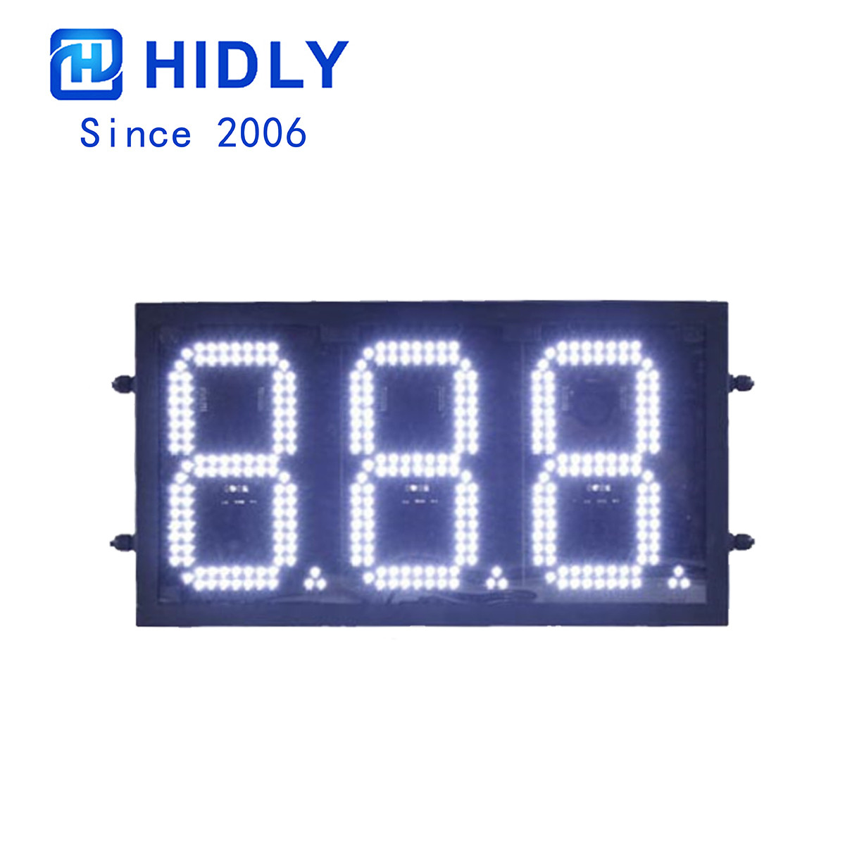 Canada Waterproof 8 Inch White Led Price Gas Signs:GAS8Z888W