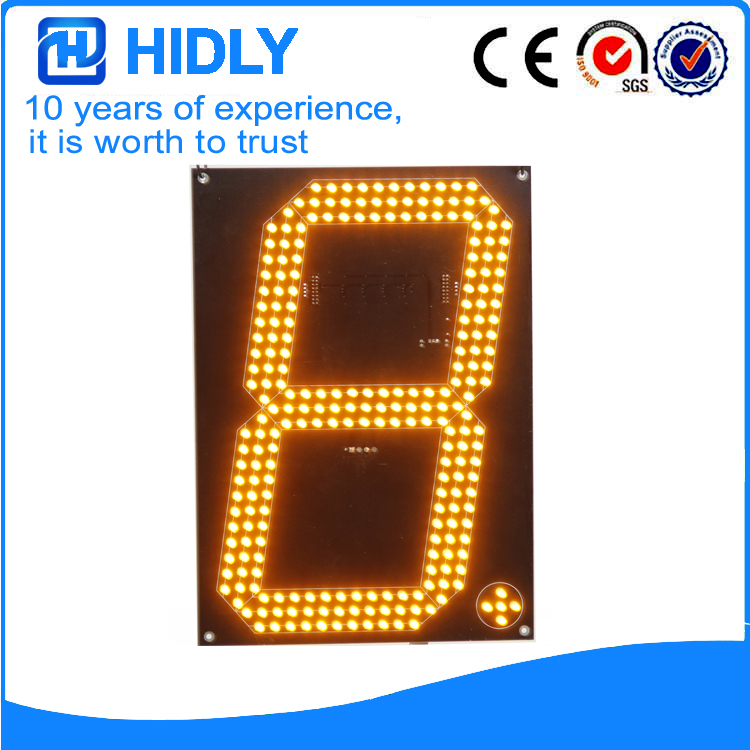 12 Inch Yellow LED Oil Signs