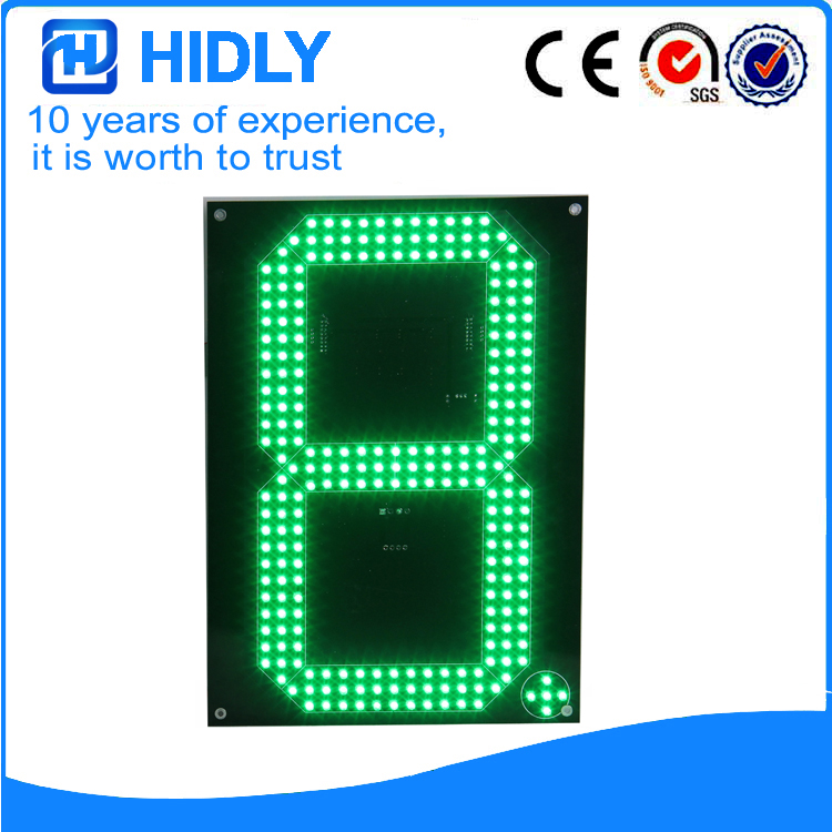 12 Inch Green LED Price Signs