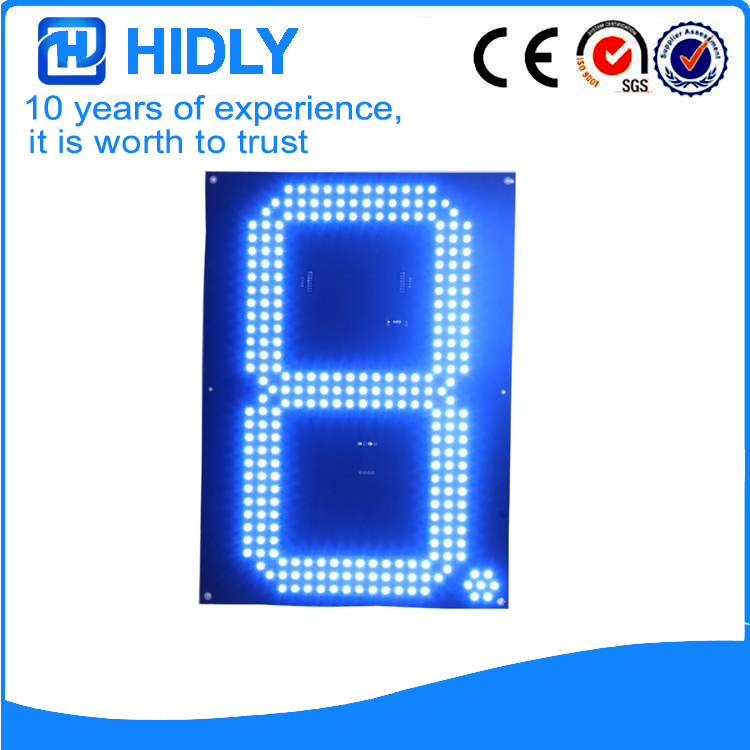 16 Inch Blue LED Price Signs