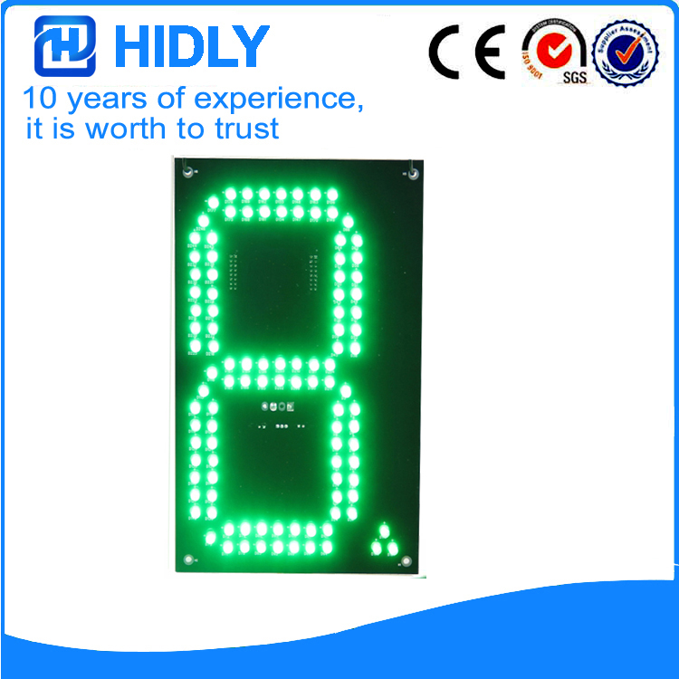 8 Inch Green LED Gas Signs