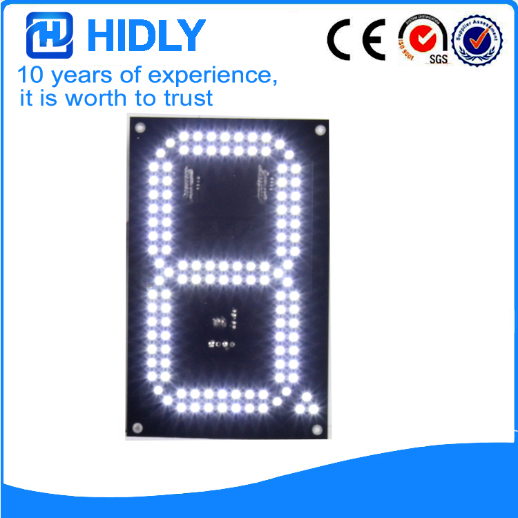 8 Inch White LED Digital Screen