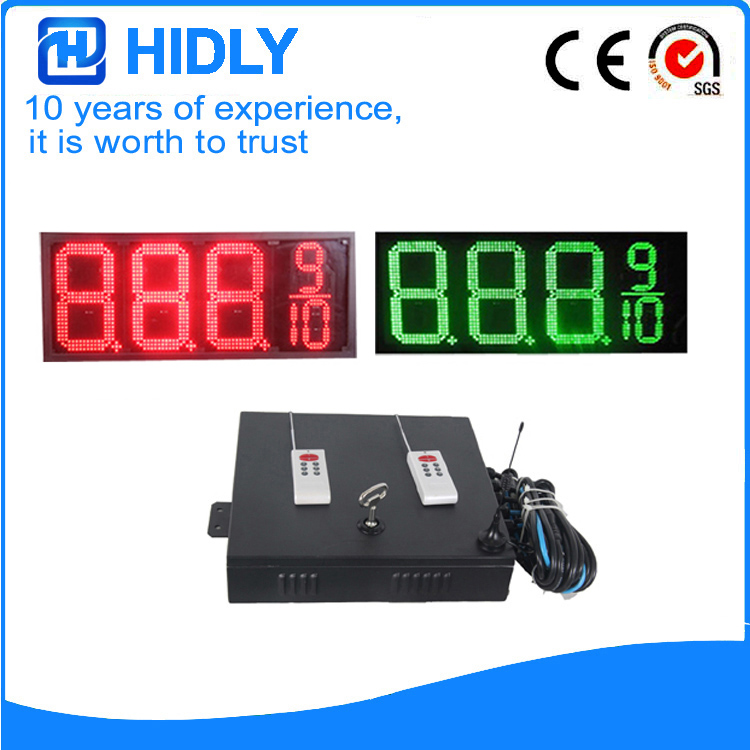 12 Inch Red&Green LED Price signs For Station