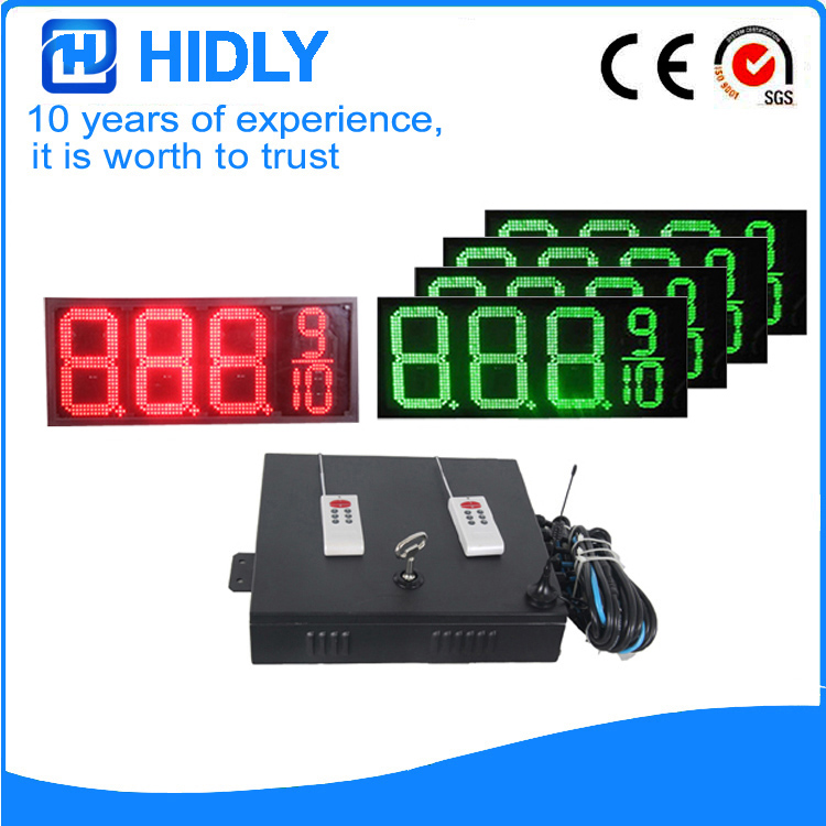 12 Inch Red&Green LED Digital Display For Station