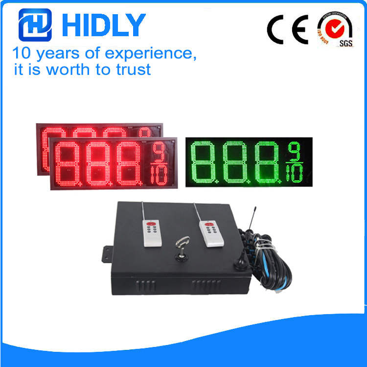 12 Inch Red&Green LED Price Screen For Station