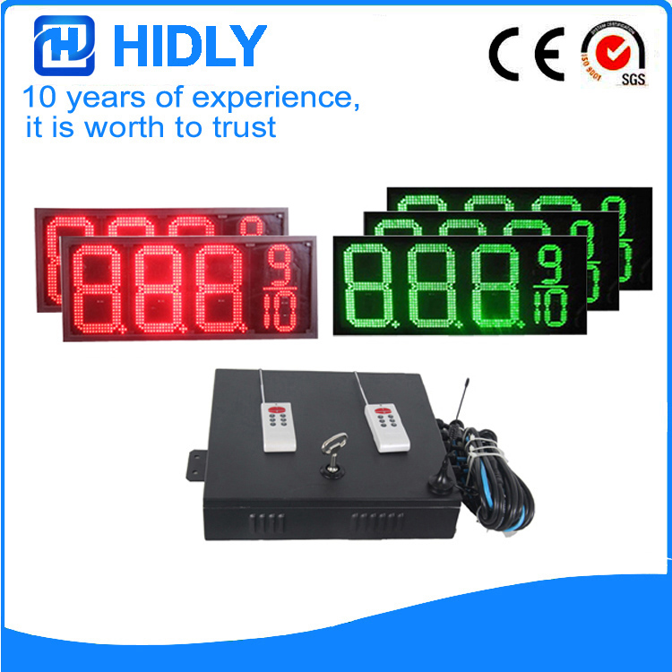 12 Inch Red&Green LED Oil Screen For Station
