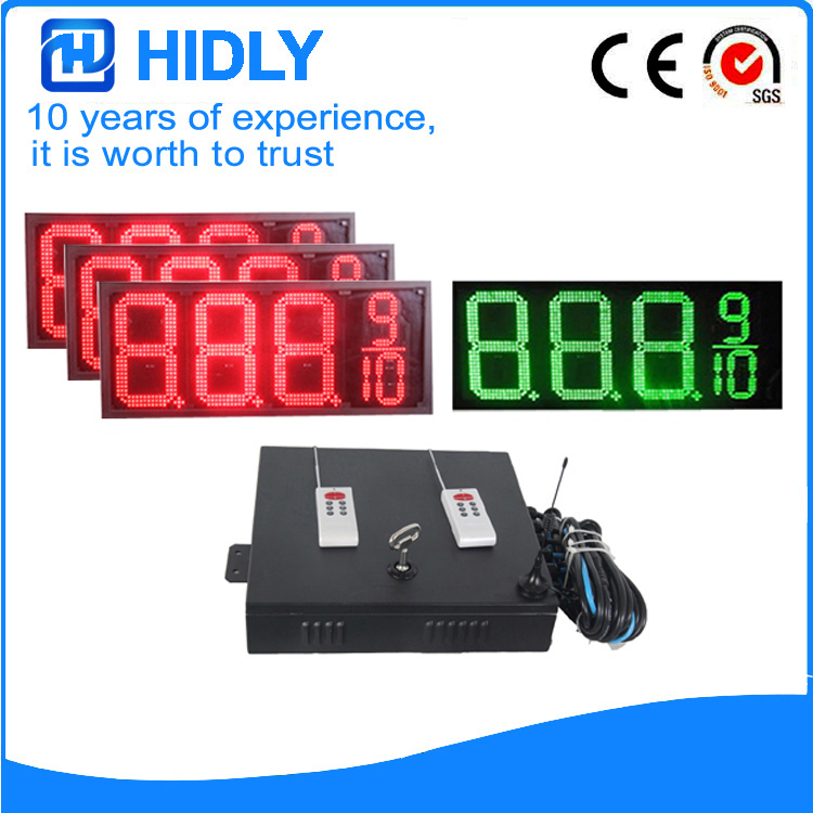 12 Inch Red&Green LED Digital Signs For station