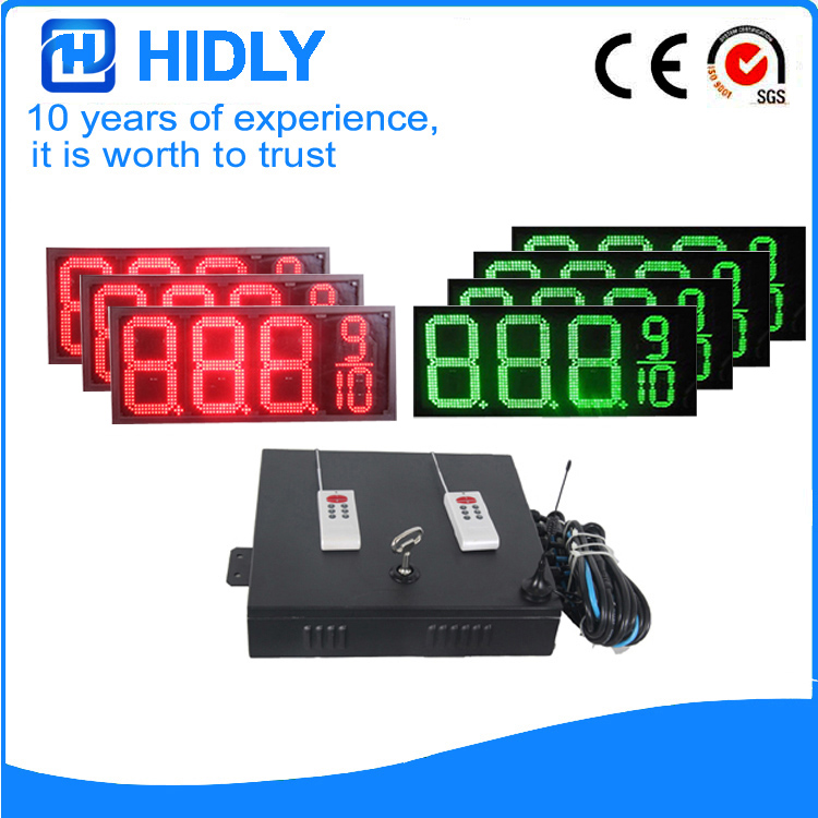 12 Inch Red&Green Electronics Oil Display For Station