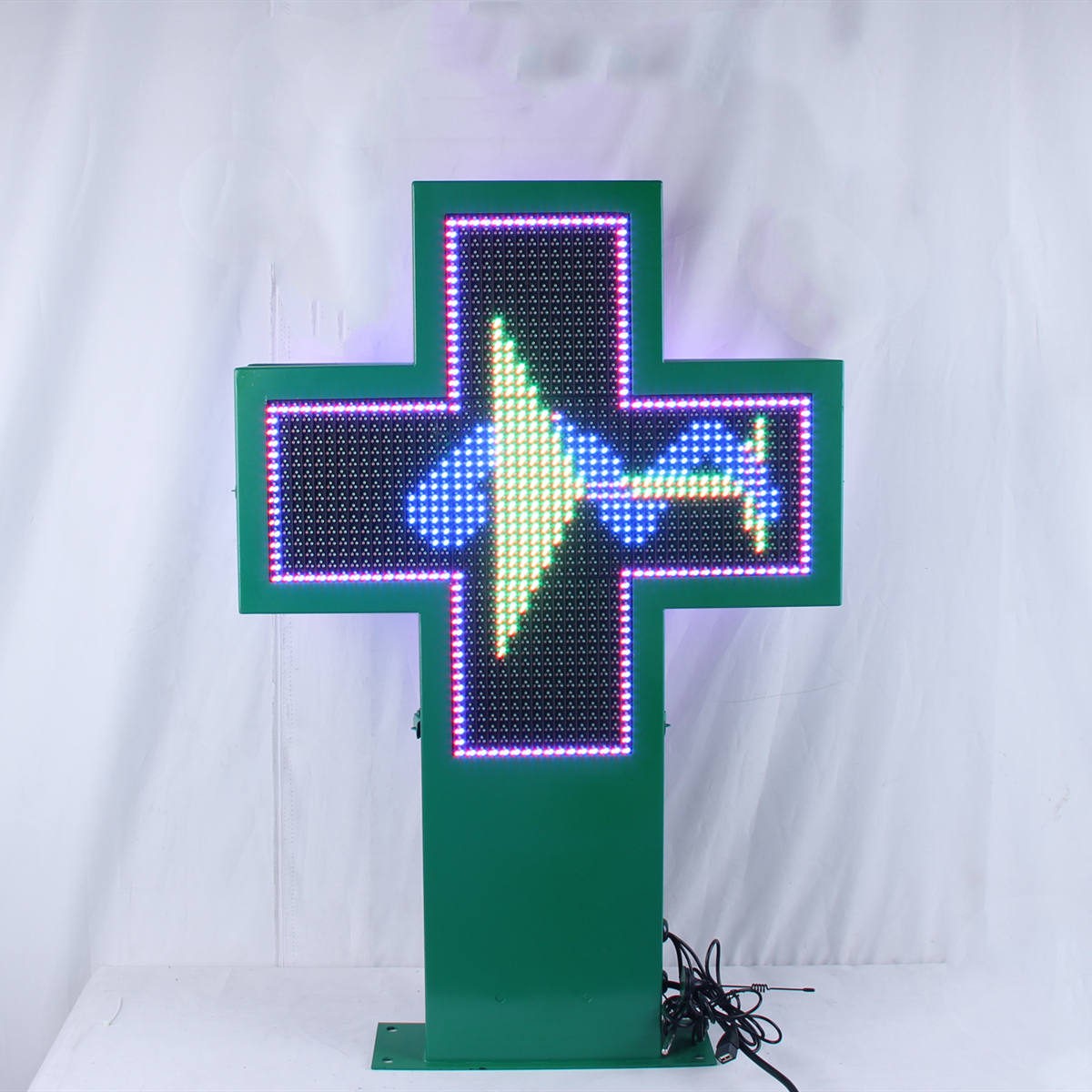 led pharmacy cross display