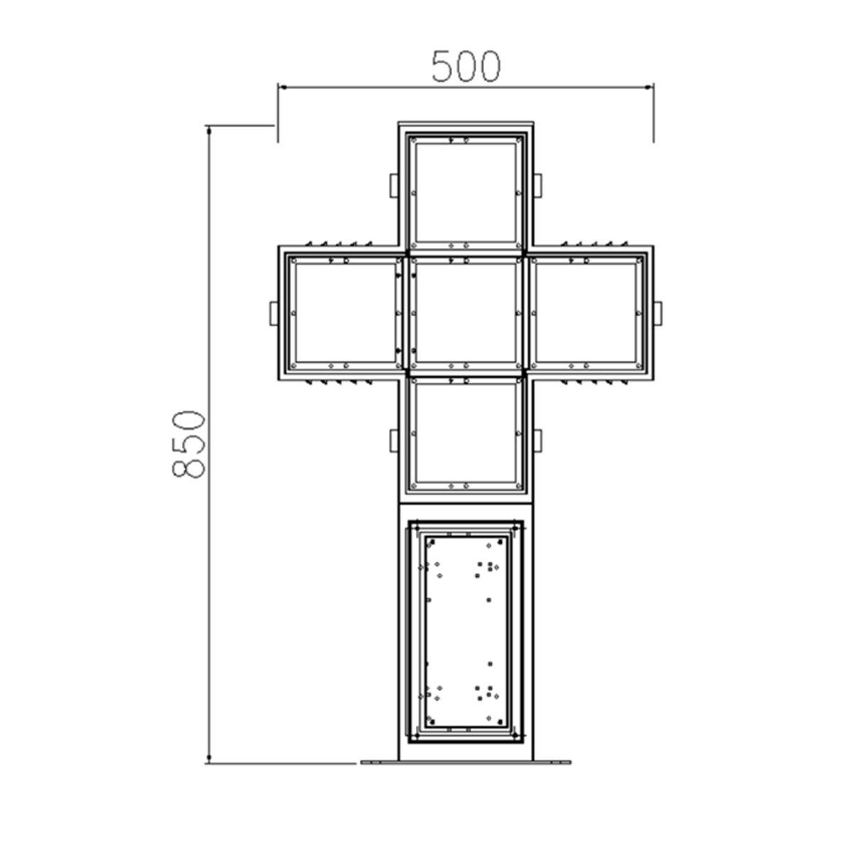 led pharmacy cross display