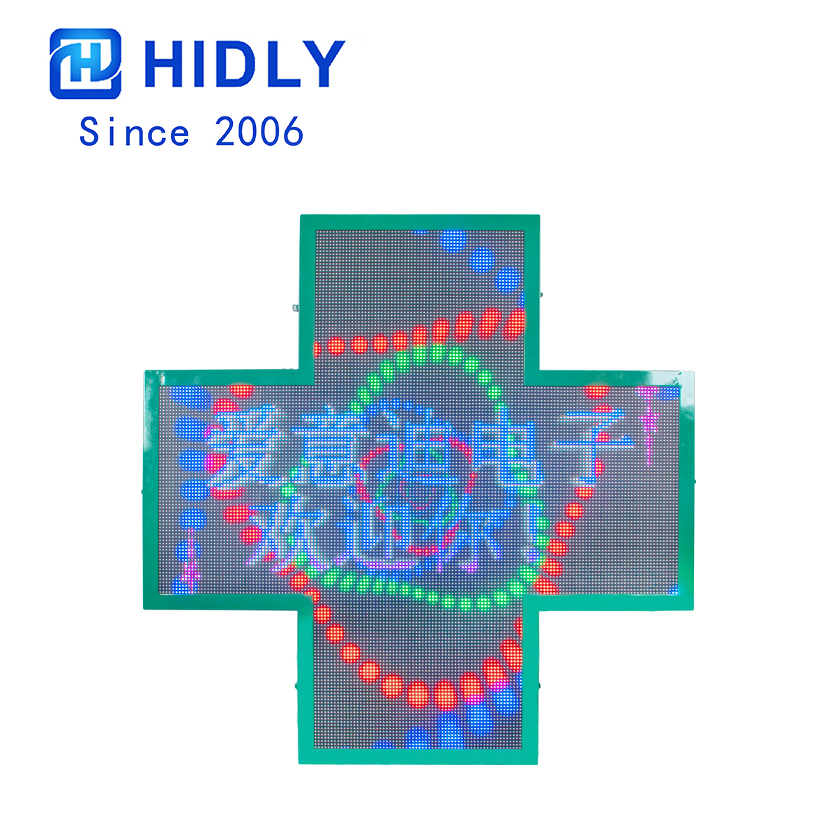 LED pharmacy cross display