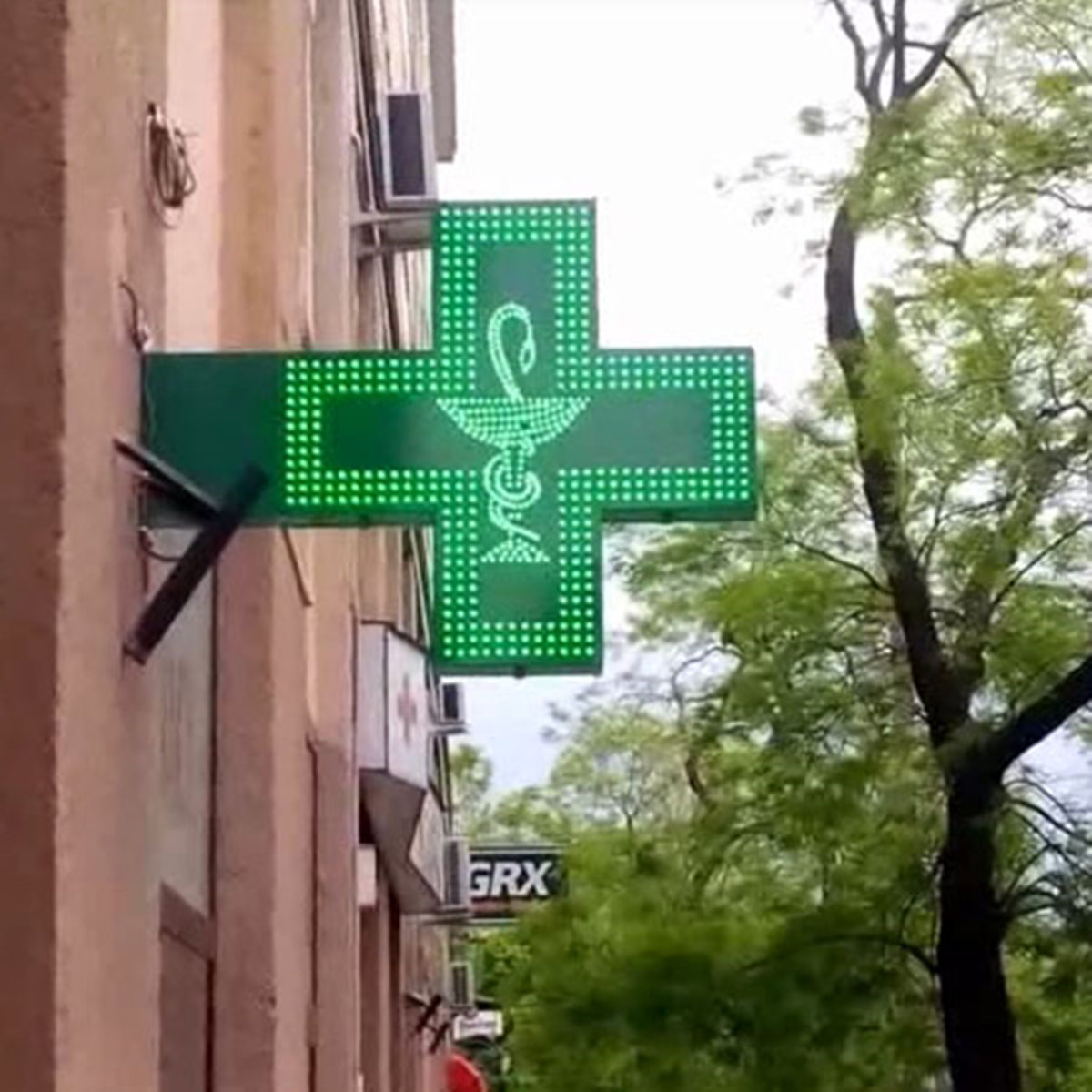 pharmacy LED cross display