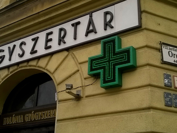 pharmacy LED cross display