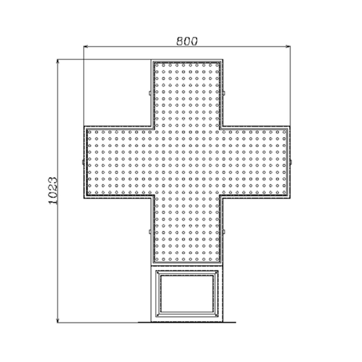 pharmacy LED cross display