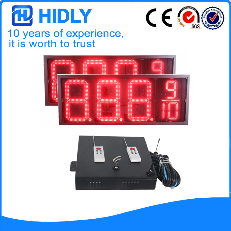 20 Inch Red LED Price Screen For Station