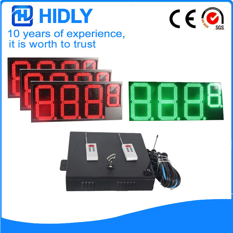 16 Inch 3R1G LED Price Board For Station